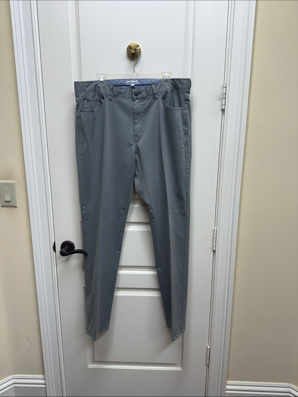 Peter Millar Slim Gray Men's Jeans